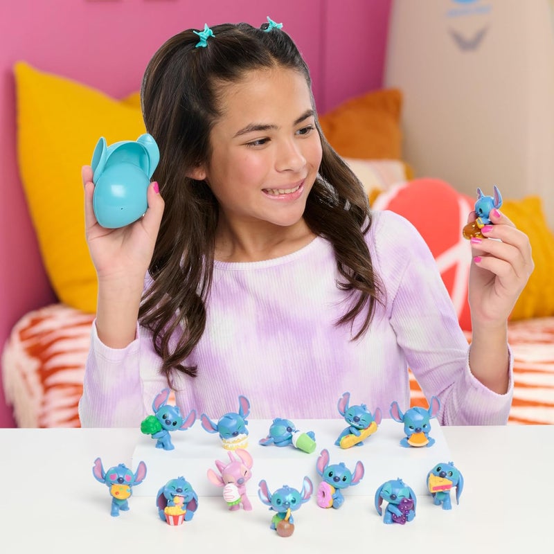Disney Just Play Surprise Capsules with Disney Stitch Mini Figures Collectible 5cm High, Series 3, Blue Figurines, Alien, Toys for Kids Ages 3 and Up - Image 2